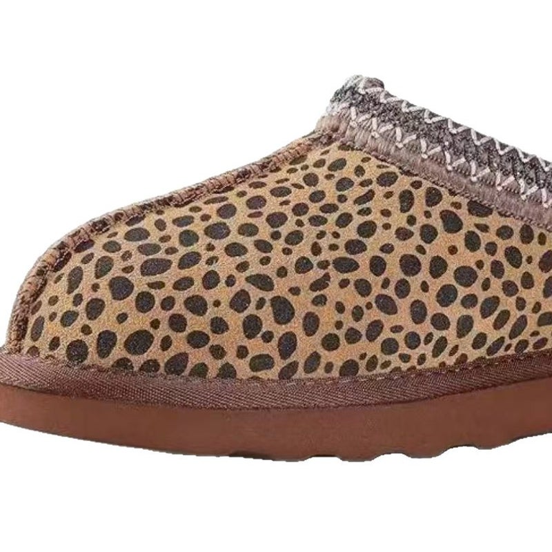 Snow Boots 24 43 Yards Fleece-Lined Warm Thick-Soled Slippers Platform Bottom Heel-Less Cotton Shoes Cotton Boots - Image 5